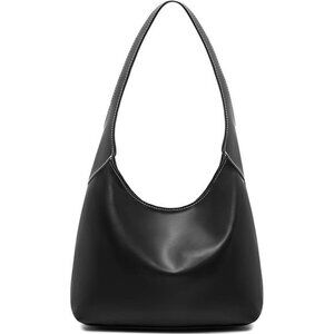 Hobo Bags for Women Soft Vegan Leather Black